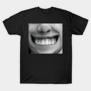 silly smile face mask for men |  funny face mask with mouth | face mask funny design T-Shirt